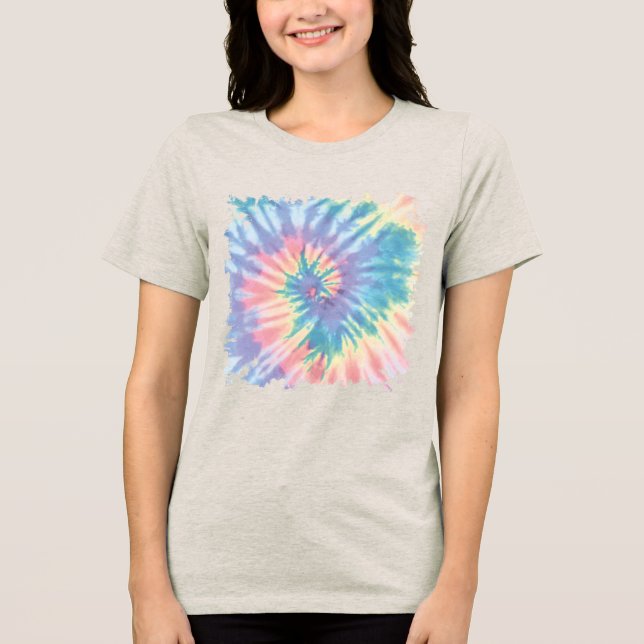 Tie Dye Pastel Summer Spiral Tie Dye Rainbow (Frente)