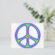 Tie Dye Rainbow Peace Sign 60's Hippie Love (Em pé/Frente)