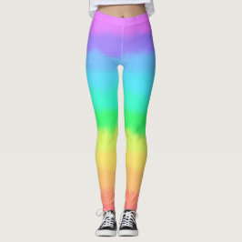 Tie Dye Rainbow Yoga Leggings