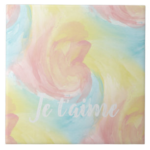 Tie-Dye Retro Pastel Painterly Watercolor no Amor