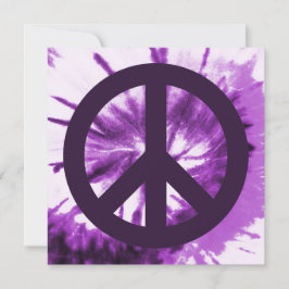 Tie-Dye Roxo com Símbolo de Paz