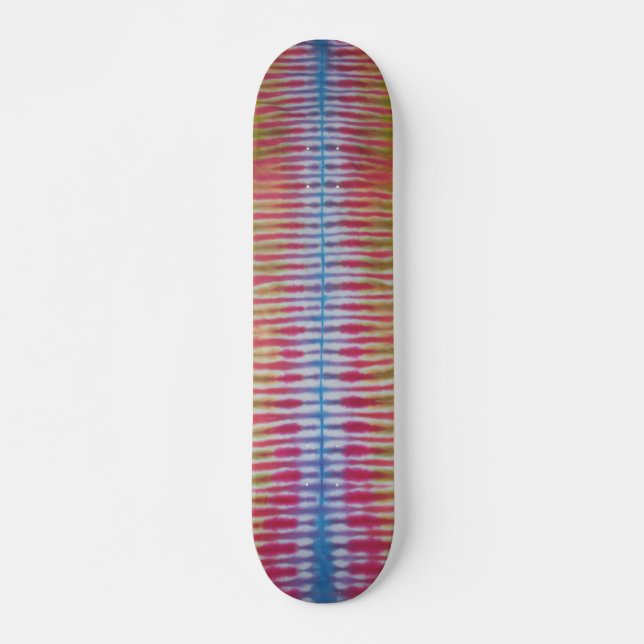 Tie Dye Skateboard - Blue Stripe (Frente)