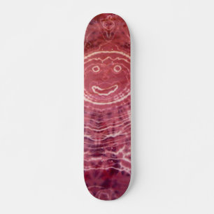Tie Dye Skateboard - Smiley face roxo
