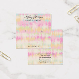 Tie dye unicorn arco-íris com protetor de brinco
