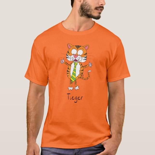 Tieger Tiger em camiseta Colheita de Homens (Frente)
