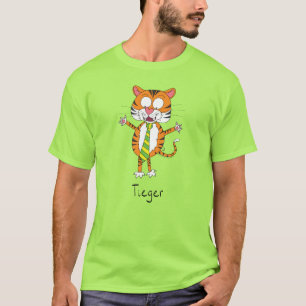 Tieger Tiger em camiseta Necktie Men