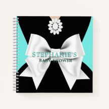 Tiffany Theme Chá de fraldas Guest Book do Tema do