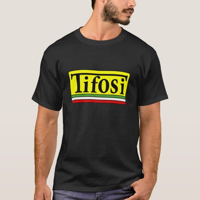 Tifosi - Camiseta Clássica de Bandeira Italiana (Frente)