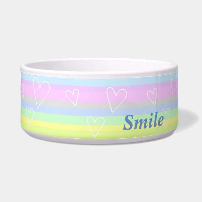 TIGELA 名前　カスタム　ハート（パステル）   ボウル (Frente)