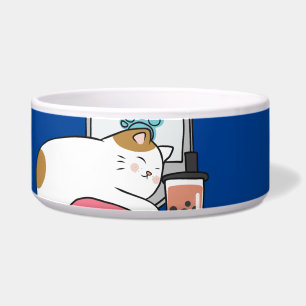 Tigela 15 Horas Mais Tarde Gato Preguiçoso