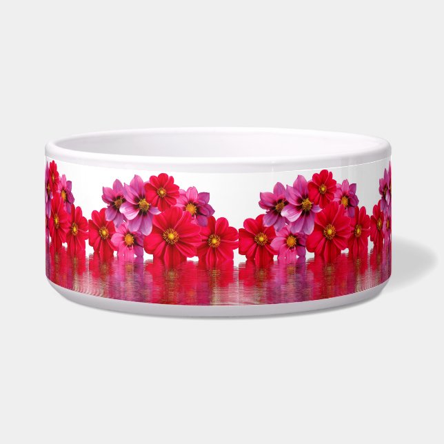 Tigela A casa do escritório das flores personaliza (Frente)