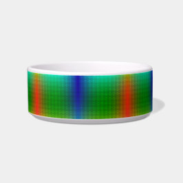Tigela A ceramic bowl with a vibrant, rainbow gradient 