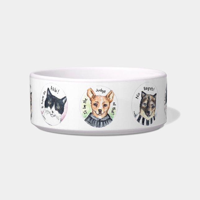 Tigela A Fazenda Trio Cerâmica Pet Bowl (Frente)