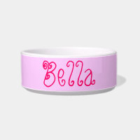 A fêmea cerâmica personalizada da bacia do cão