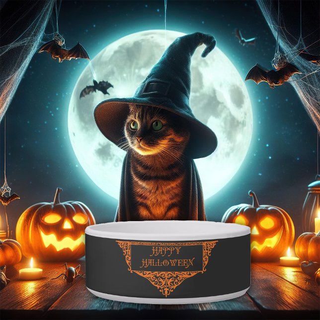 Tigela Abóbora Laranja Feliz Halloween  (Criador carregado)