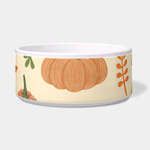 Tigela Abóboras verdes e laranja, padrão perfeito.