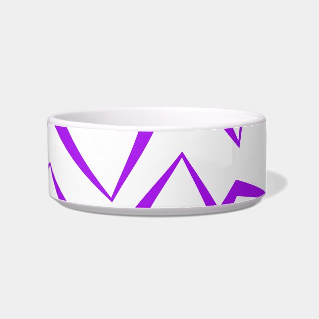 Tigela Abstract, bold, vibrant geometric zigzag pattern (Direita)