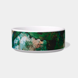 Tigela Abstrato de muss Agate Green Crystal Geode