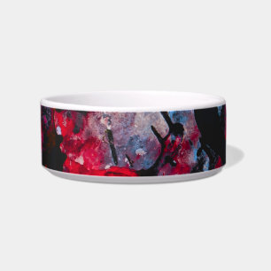 Tigela Abstrato de Red Agate Crystal Geode