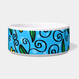 Tigela Abstrato Floral Pet Bowl