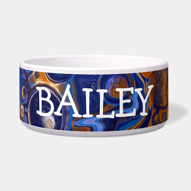 Tigela Abstrato Fluid Art Personalizado (Frente)