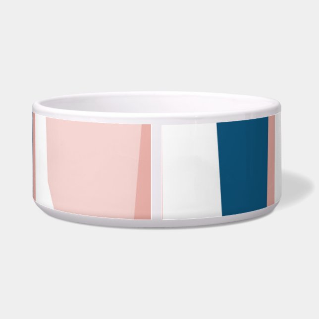 Tigela Abstrato rosa azul e branco (Traseira)