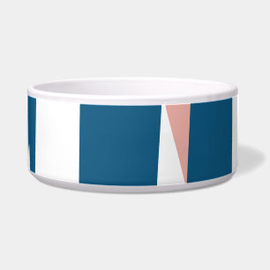 Tigela Abstrato rosa azul e branco