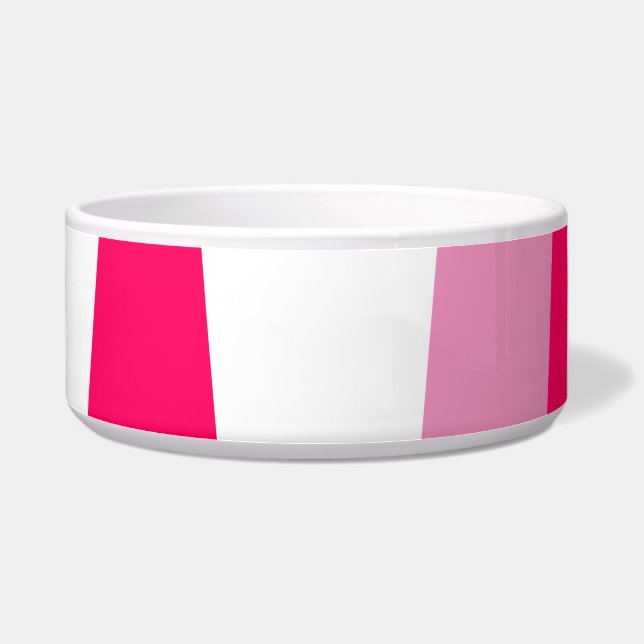 Tigela Abstrato rosa e branco (Direita)