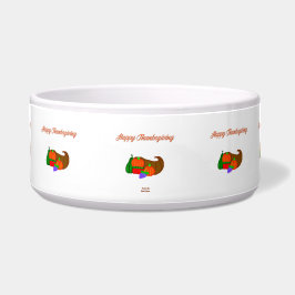 Tigela Ação de Graças Cornucopia Pet Bowl