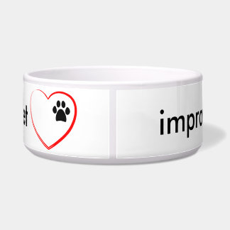 Tigela Adopção do animal de estimação