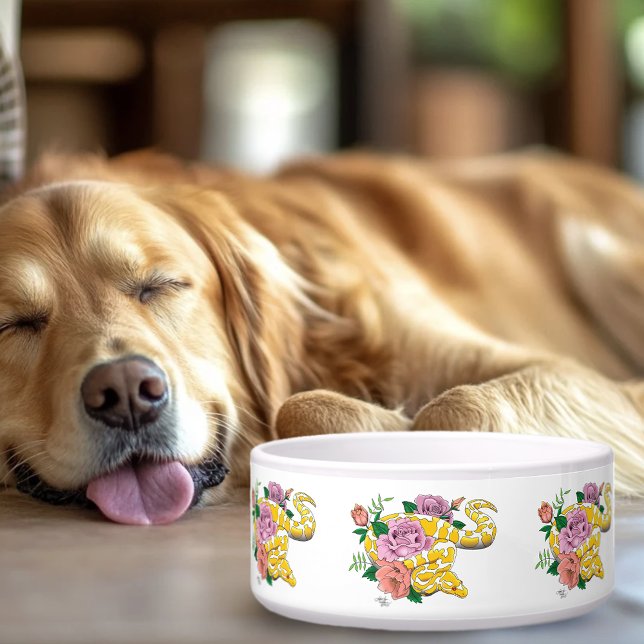 Tigela Albino Ball Python Amarelo (Criador carregado)