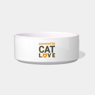 Tigela Alimentado pelo Amor pelos Gatos