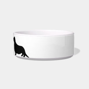 Tigela Alimento para cães personalizado do Dachshund