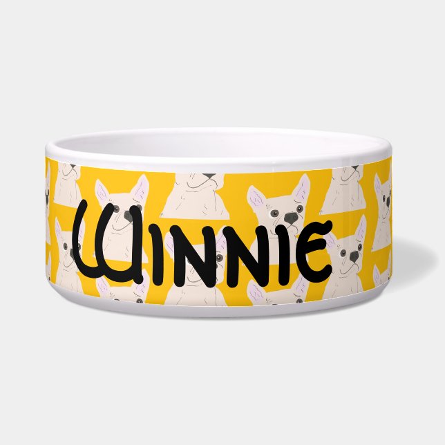 Tigela Amante do Frenchie (Frente)