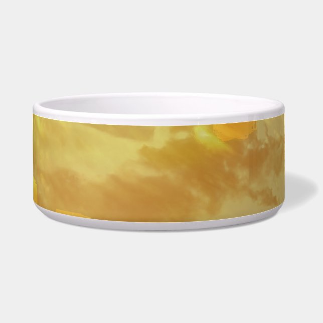 Tigela Amarelo Geométrico Chic (Frente)