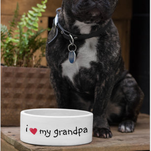 Tigela Amo meu avô Comida Engraçado Pet Humor
