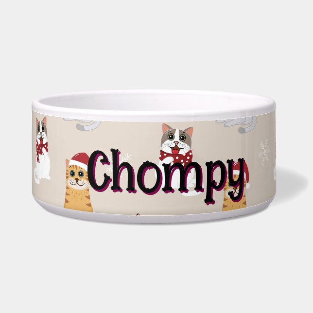 Tigela Amo meus gatos (Frente)