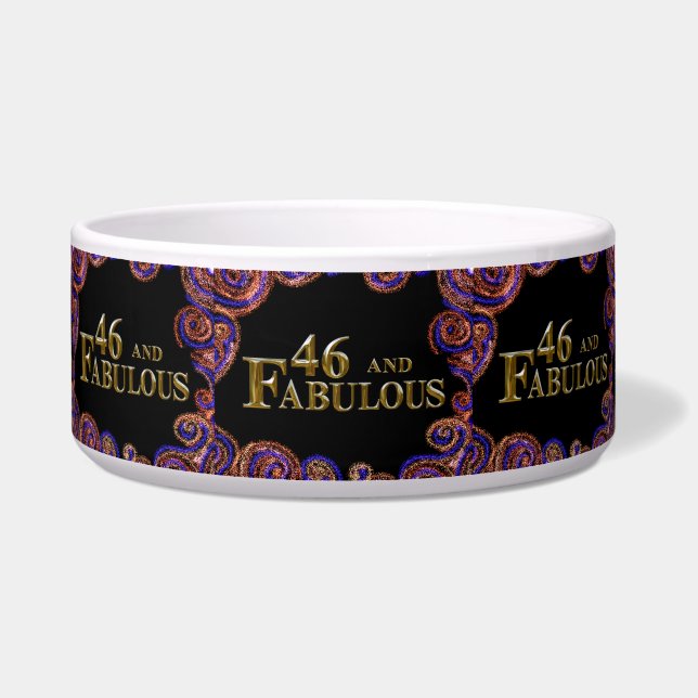 Tigela Aniversário de 46 anos (Frente)