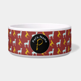 Tigela Ano Cão Zodiac Aniversário Monograma Pet's Bowl