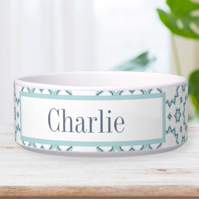 Tigela Aqua Blue Stars Dog Bowl (Criador carregado)