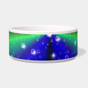 Tigela Arco-íris azul verde em elefantena, leatheroptik