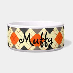 Tigela Argyle Barbecue com nome personalizado