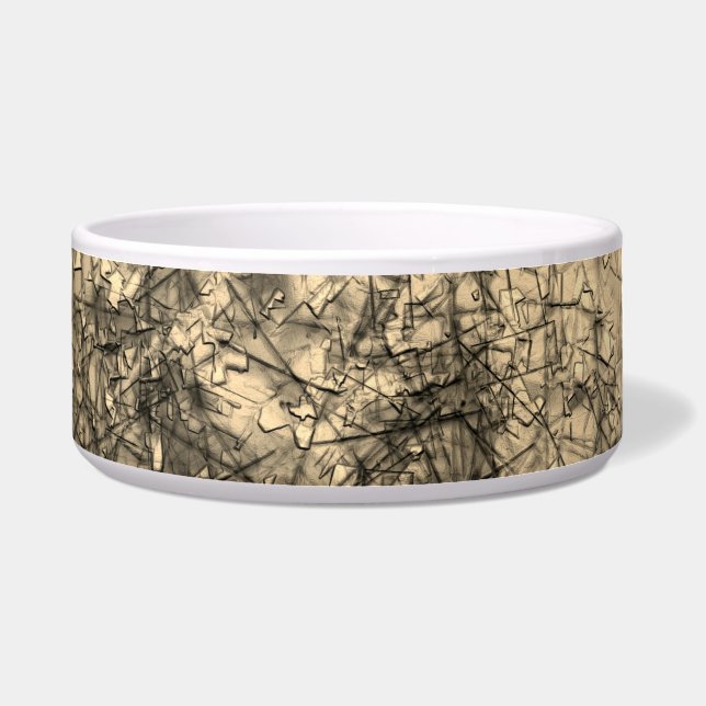 Tigela Arranhe arranhões em um khaki ligeiramente visto (Frente)