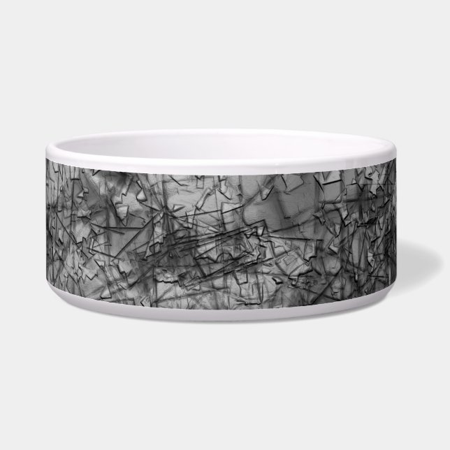 Tigela Arranhões em arranhões em cinzas ligeiramente vist (Esquerda)