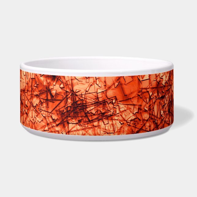 Tigela Arranhões em arranhões num coral ligeiramente vist (Esquerda)