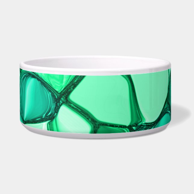 Tigela Arredondar como pedras em tons de verde claro para (Frente)