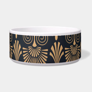 Tigela Art Deco Black Dourado: Retro.