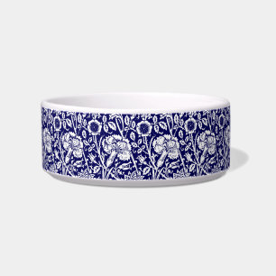 Tigela Art Nouveau Cravo Damasco, Azul Marinho e Branco