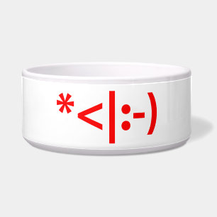Tigela Arte do texto do Xmas ASCII do Emoticon do duende
