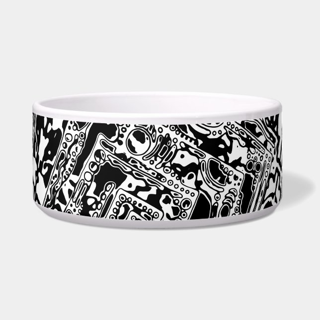 Tigela Arte Geométrica Preto e Branco 25 (Frente)